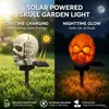 Luz de Jardim Solar à Prova d'Água de Resina com Coruja para Paisagem de Natal e Feriados - Luz de Chão para Exterior Transfronteiriça