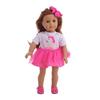 Nova 18 polegadas americana menina boneca acessórios sereia roupas 43cm xiafu boneca vestir-up saia de tule