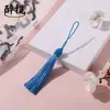 Novos acessórios de marcadores de página com borla de bola de rosca longa, materiais para artesanato de nó chinês, atacado do fabricante