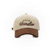 Gorra de béisbol con visera curva de pana y protección solar, de moda para otoño e invierno, bordada y a la moda para todo tipo de ocasiones.