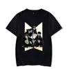 Camiseta Impressa Kpop Divertida Nova Transfronteiriça Aliexpress Moda Feminina Solta Tamanho Grande Verão Fresco Estilo Harajuku