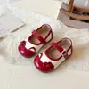 Zapatos Mary Jane de Princesa para Niñas, Estilo Primavera y Otoño, para Niños de 3 a 6 Años, Zapatos Pequeños de Cuero de Suela Suave, Zapatos Versátiles para Actuación de Niñas Pequeñas