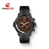 Novo Relógio de Pulso Masculino Retro Escala Silicone Pulseira Casual Esportivo Três Olhos Decorativo Luminoso Transfronteiriço Dropshipping