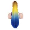 Comercio Exterior Mujer Largo Yk Seda Esponjoso Colorido Clip Cola de Caballo Fibra Química Teñida Cabello Medio y Largo Clip Cola de Caballo Mayoreo
