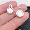 Aleación Transfronteriza Plata Brillante Lindo Colgante para Mascota Llavero DIY Collar Pendientes Huella de Perro Amuletos Accesorios de Joyería