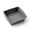 Forma de Silicone Cinza para Assar Pequenas Formas de Bolo Redondas Quadradas Conjunto de Ferramentas de Assar Resistente a Altas Temperaturas Forma para Pão