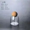 Frasco de Vidrio para Almacenamiento Frasco para Comida Té Frasco Sellado con Corcho de Bola Frasco para Almacenar Café Frasco para Dulces