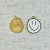 Acessórios de Joia com Gotejamento de Óleo em Liga Face Sorridente Pingente Pulseira DIY Colar Brincos Chaveiro Acessórios Personalizados