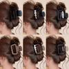 Pinza de Tiburón con Lazo Consciente del Diseño para Nicho, Sensación de Alta Gama, Pinza de Garra para Cola de Caballo Alta para la Parte Posterior de la Cabeza, Pinza para el Cabello Linda y Elegante