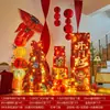 Decoraciones de Año Nuevo 2026 Escena de Ambiente Montaje Año del Caballo Festival de Primavera Guardería Escaparate Linternas de Año Nuevo Adornos