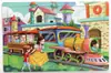 Rompecabezas de madera de 60 piezas para niños, dibujos animados de animales, cuento de hadas, rompecabezas plano, juguete de bloques de construcción educativo para la primera infancia del bebé