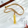 Nuevo Colgante Columna de Placa de Dragón Antiguo Dorado y Plateado Molde de Yeso Hueco Brújula de los Ocho Tesoros Colgante de Fortuna Joyería al por Mayor