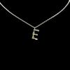 Collar de letras femenino europeo y americano ins collar de circonitas de oro de 18k diseño nicho cadena clavicular temperamento simple cadena de suéter