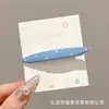 Pinza para el pelo con lazo en forma de corazón, Pinza lateral exquisita y de alta gama para flequillo y cabello fino, Pasador, Pinza de pico de pato, Pasador para mujer