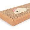 Nuevo Tablero Rascador Plano de Papel Corrugado con Cebo de Sisal Tablero Rascador de Gato de Cartón Corrugado para Ratón/Pez de Sisal Afilar Uñas