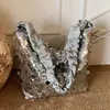 Bolsas de Diseñador de Nicho para Mujer 2025 Nueva Moda de Invierno Bolso de Hombro Cruzado Lentejuelas Bolso Tote Elegante de Gran Capacidad
