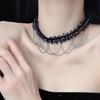 Gargantilla de encaje estilo francés cadena clavícula accesorios para niñas correa ancha para el cuello collar que cubre el cuello patrón joyería collar para el cuello