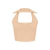 Chaleco Corto Sexy de Punto Acanalado con Cuello en U para Mujer Amazon Temu Estilo Europeo y Americano Moda Color Sólido Ropa de Mujer
