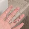"Soda de Durazno" Pulsera de Abalorios con Lazo Dulce para Mujer Estilo Nuevo Nicho Ins Lujo Ligero Simple Pulsera para Mejor Amiga