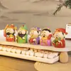 Cinco Dioses de la Riqueza de Carretera Estilo Chino Creativo Lindas Figuras de Mascotas con Significados Auspiciosos, Pequeños Adornos para Decoración de Escritorio, Regalos Navideños al por Mayor