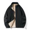 Abrigo Grueso de Lana de Cordero NASA para Hombres y Mujeres Otoño e Invierno 2024 Abrigo de Borrego Ollie Forro Polar Chaqueta Rosa Lana de Cordero
