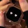 Pendientes de botón con lazo rosa de amor para mujer, pendientes dulces para dama, sin perforación, selección libre, joyería para niños
