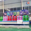 Columpio Balancín de 12 Asientos con Asientos en Fila 4* 9m Especial para Lugares Estrechos y Largos Equipo de Diversión Rotatorio Reciprocante de 360 grados