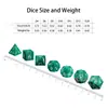 Venta directa de fábrica honda de juego mazmorras y mazmorras juegos de mesa dados multifacéticos DND RPG dados pavo real turquesa