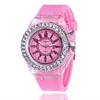 Relógio de pulso luminoso com strass LED, estilo Harajuku, tendência da moda coreana, para homens e mulheres, estudantes, casal, de gelatina, com ponteiro de quartzo