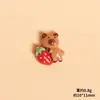 Capibara de Dibujos Animados Lindo Capibara Animal Pequeño Resina Zapatos con Agujeros Imán para Refrigerador Accesorios para Joyería DIY Venta al Por Mayor