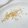Contas de posicionamento de retenção de cor de ouro real banhadas a ouro 18K, acessórios de joias artesanais faça você mesmo, acabamento de material, clipe de fivela fixa, contas espaçadoras