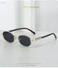 Gafas de Sol de Lujo Modelo Nuevo 2026 con Montura Ovalada de Metal, Mismo Estilo que Zhou Ye, Gafas de Sol Vintage para Mujer, Estilo Old Money, Modernas