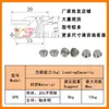 Rueda de Bola Universal de Servicio Pesado Embebida Sp15-8-19-22-60 Acero Inoxidable Ojo de Buey Bola Universal Bola de Acero Qfa01