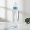 Biberón desechable con peso para bebé 250ml PP esterilizado vaso con pajita sin lavado botella de plástico para recién nacidos para uso hospitalario