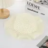 Bolsa de balde tecida à mão, bolsa transversal de palha para praia, conjunto de chapéu de sol de palha de verão para crianças com franja ondulada