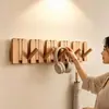 Cabideiro de parede em madeira maciça com teclas de piano, cabide para quarto, hall de entrada e corredor, gancho de parede sem furos, gancho atrás da porta