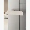 Fechadura de Porta Minimalista Estilo Italiano, Fechadura Universal para Porta de Quarto, Fechadura Silenciosa para Porta de Quarto com Sucção Magnética, Fechadura de Porta Misi