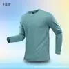 Camiseta Deportiva de Manga Larga para Hombre Holgada Delgada de Secado Rápido Ropa Entrenamiento Físico Ropa de Bádminton Top para Correr Transpirable Largo