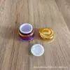 Frasco de creme colorido com diamante de 15g Frasco de creme para dama creme para cuidados com a pele creme para os olhos frasco de acrílico