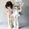 Roupas para boneca OB11, camisola de tricô com chapéu para boneca BJD de 12 polegadas, pijamas de boneca para trocar de roupa antes de dormir, roupas para boneca GCS