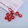 Chaveiro Redondo com Contas de Flor Margarida de Cinco Pétalas DIY Pingente de Contas Feito à Mão Decoração de Boneca Materiais Acessórios Atacado