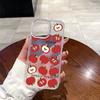 Suministro Transfronterizo de Funda para Teléfono Móvil Transparente con Purpurina Estilo Ins Manzana Roja 15Pm Cubierta Protectora Anticaídas Apple 18Pro
