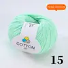 Hilo de Algodón Puro Hilo de Lana Amigable para Bebés para Gorros, Bufandas y Muñecas Hechas a Mano de Bricolaje