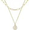 Nuevo y Moderno Collar con Colgante Multicapa de Amazon para Mujer, Versátil Set de Cadena para Clavícula, Joyería Personalizada de Lujo Ligero
