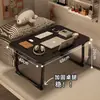 Mesa pequeña plegable, escritorio, mesa de cama, mesa plegable para laptop de dormitorio, mesa plegable para ventana de rincón de dormitorio/balcón