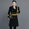 Abrigo de Lana de Seguridad Uniforme de Trabajo para Hotel Hombres Mujeres Largo Plus Algodón Espesado Abrigo Publicación de Imagen Uniforme de Conserje