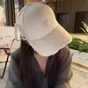Gorra de Béisbol Bordada Moda Coreana para Mujer Verano Cara Visible Pequeña Gorra Versátil Cara Visible Pequeña Sombrero para el Sol