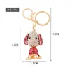 Chaveiro Criativo Cão de Orelhas Grandes Amazon Pendant Pequeno Ornamento para Mochila de Cachorro Metal Pequeno Presente Chaveiro Atacado