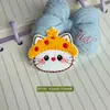 Parches lindos de gatito bordados del fabricante en stock, insignias bordadas por computadora, parches decorativos para ropa y sombreros de niños