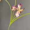 Sensación Simulada Algodón de Silicona Orquídea Iris Iris Alice Venta Caliente Transfronteriza Hogar Boda Diseño Arreglo Floral Decoración